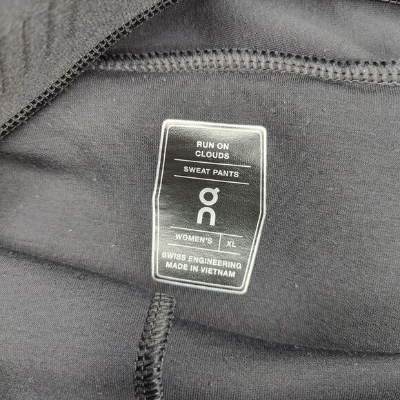 On Cloud Run On Clouds Womens Sweat Pants Joggers Size XL Black - Picture 6 of 7